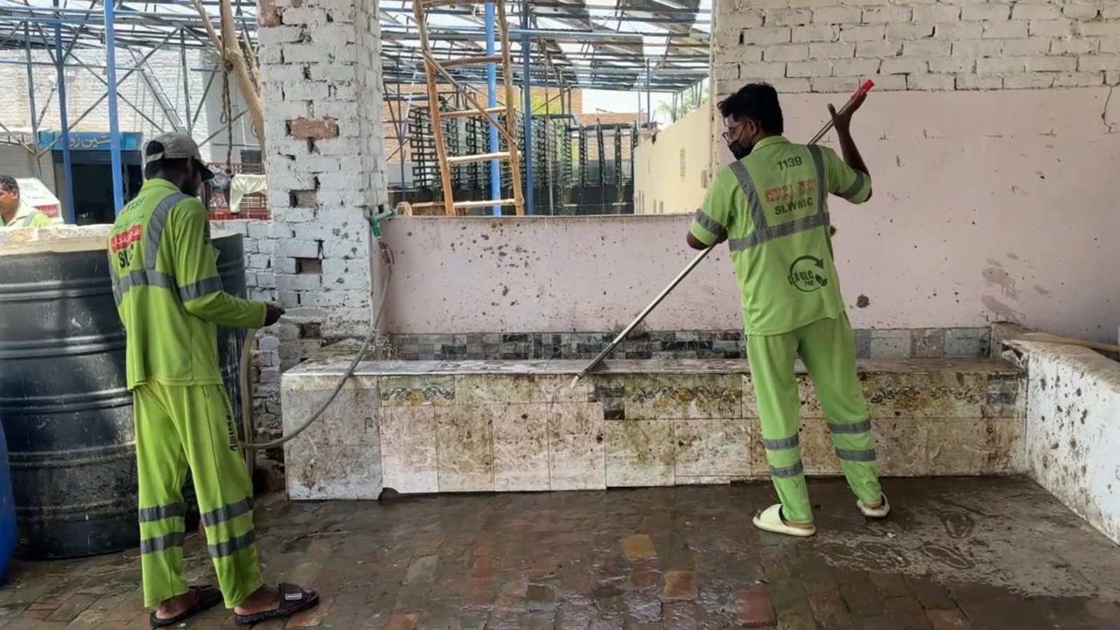 Cleaning of Slaughter House